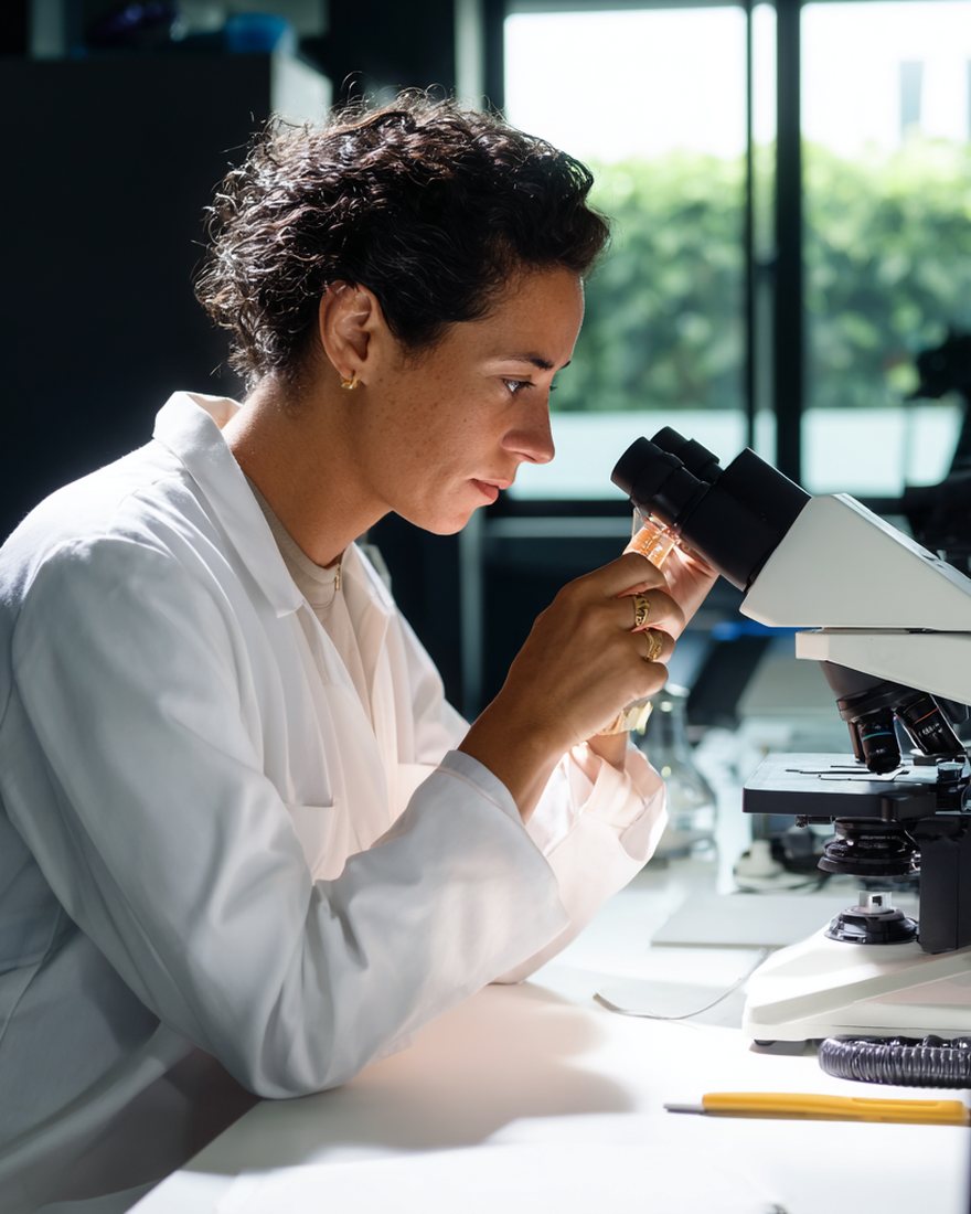 Ilustração de laboratório de biomedicina